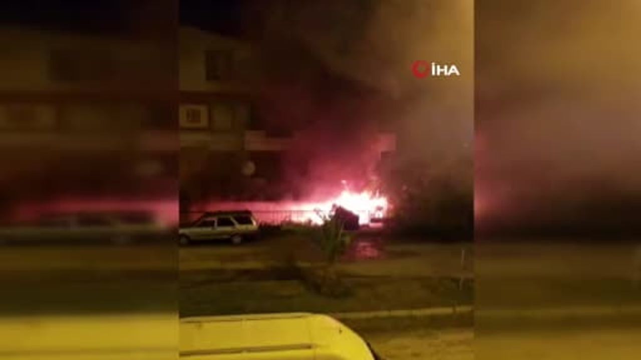 Side'de zemin kat yangını: sahibinin kundaklama iddiası