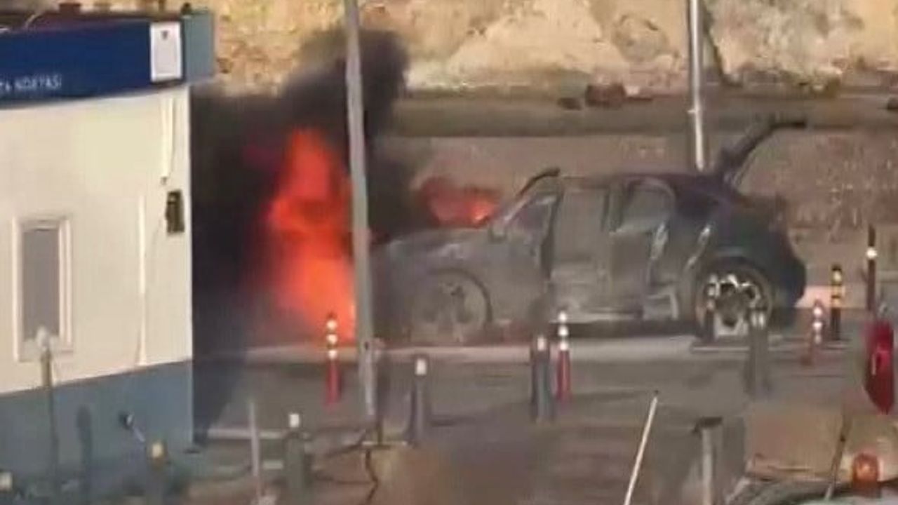 Şile Limanı'nda araç yangını: Motor bölümünde alevler çıktı