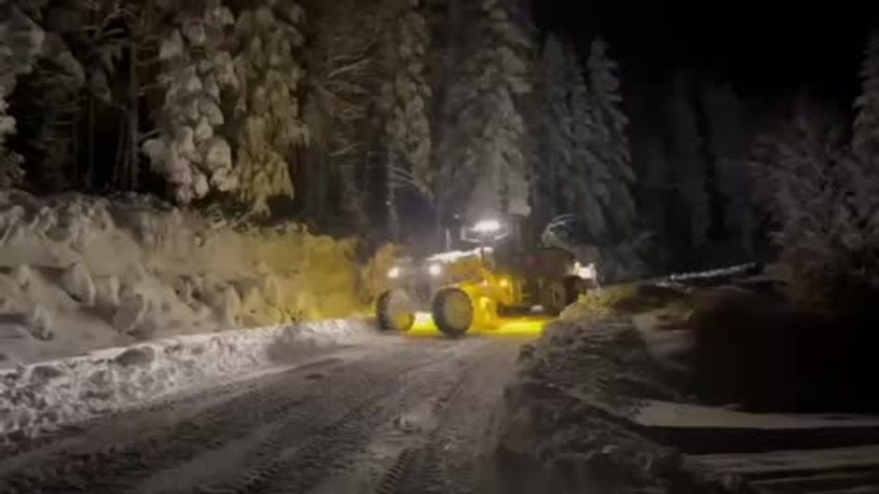 Sinop Ayancık Çangal Dağı'nda kar kalınlığı 30 santimetreye ulaştı
