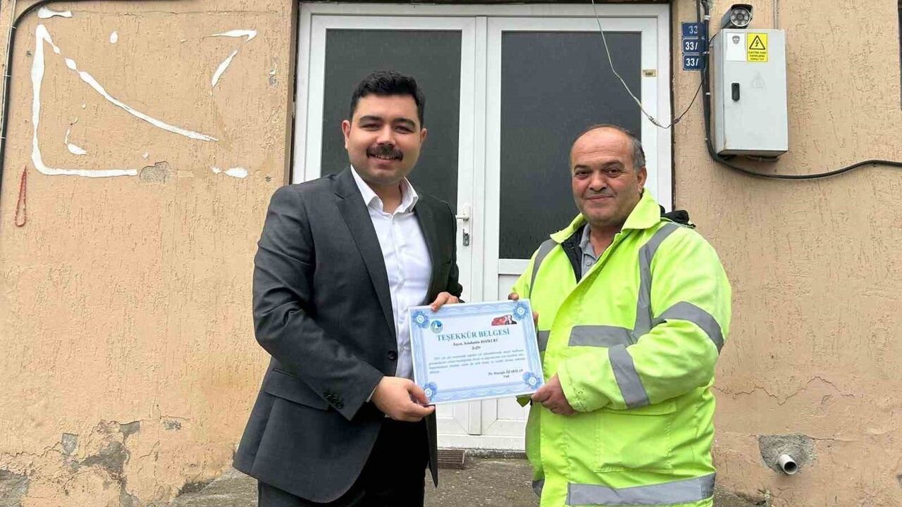 Sinop İl Özel İdaresi personellerine teşekkür belgesi verildi