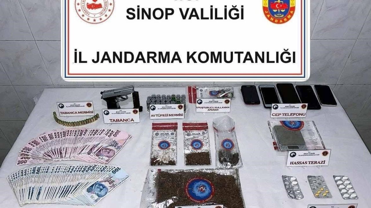 Sinop’ta Durağan’da Jandarmadan Uyuşturucu Operasyonu