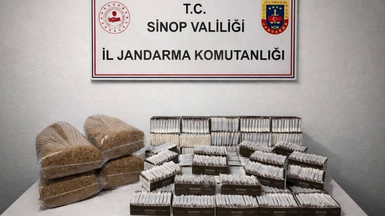 Sinop'ta kaçak tütün operasyonu: Boyabat'ta 20 kg tütün, 10 bin makaron ele geçirildi