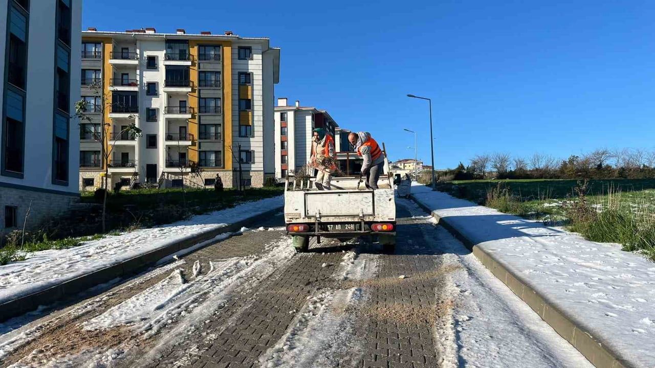 Sinop'ta 'kürekli' tuzlama çalışması