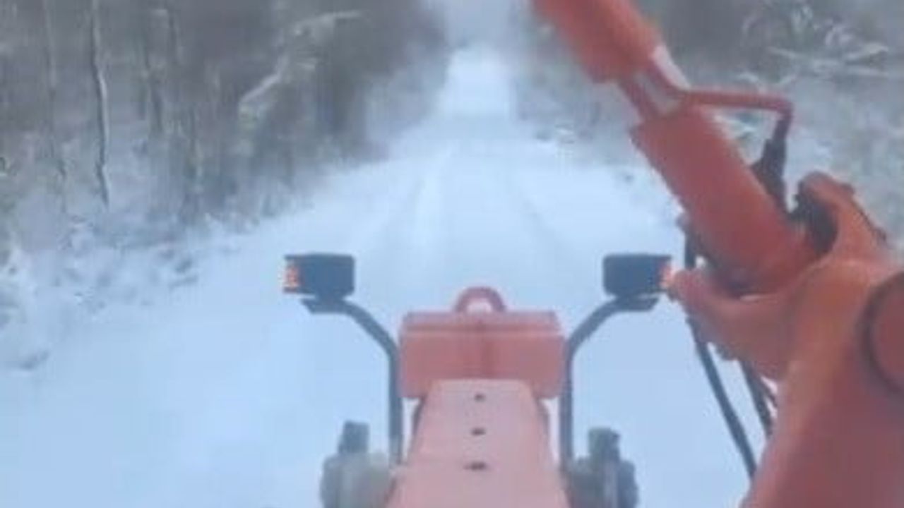 Sinop'ta yoğun kar: 34 köy yolu ulaşıma kapandı