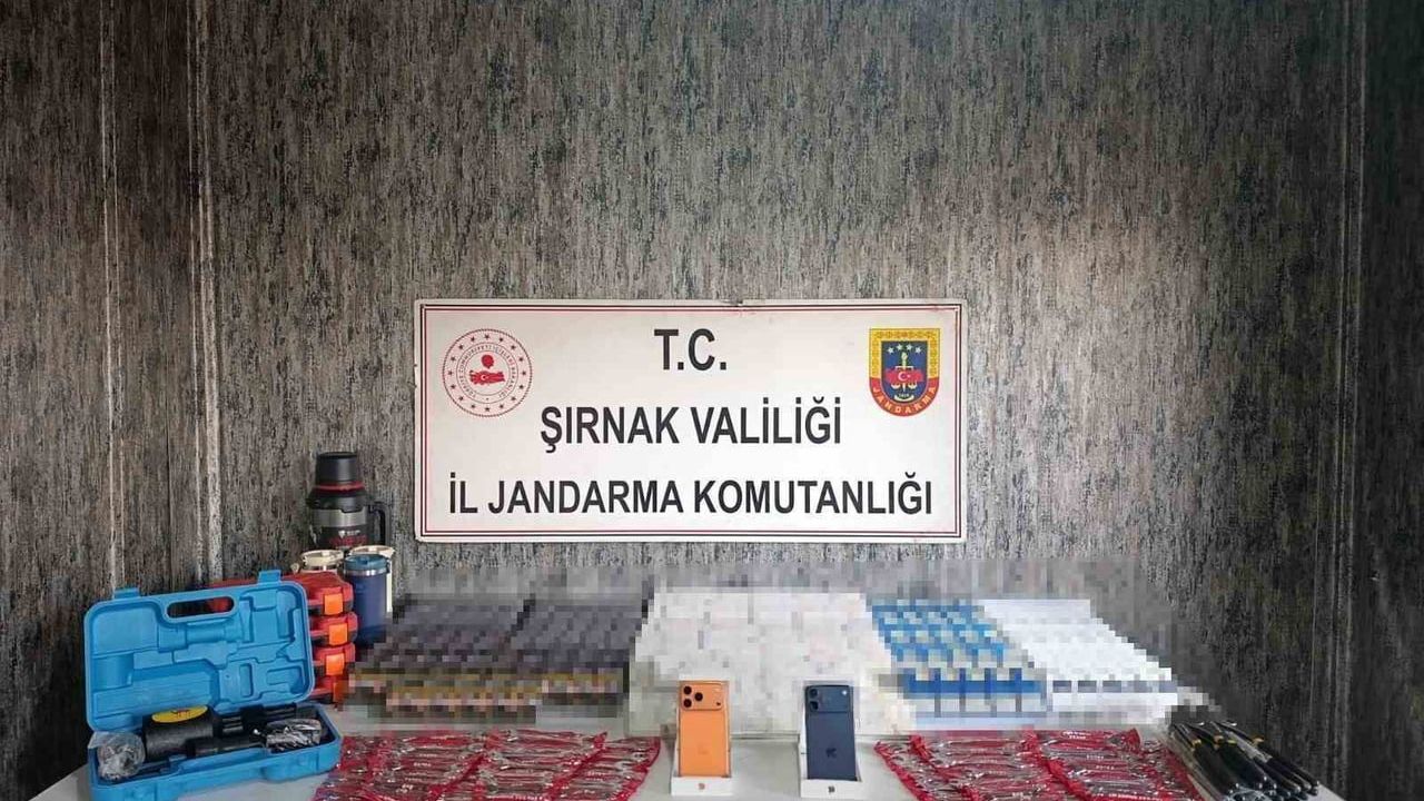 Şırnak’ta jandarma operasyonu: 27 milyon 140 bin lira değerinde kaçak malzeme ele geçirildi
