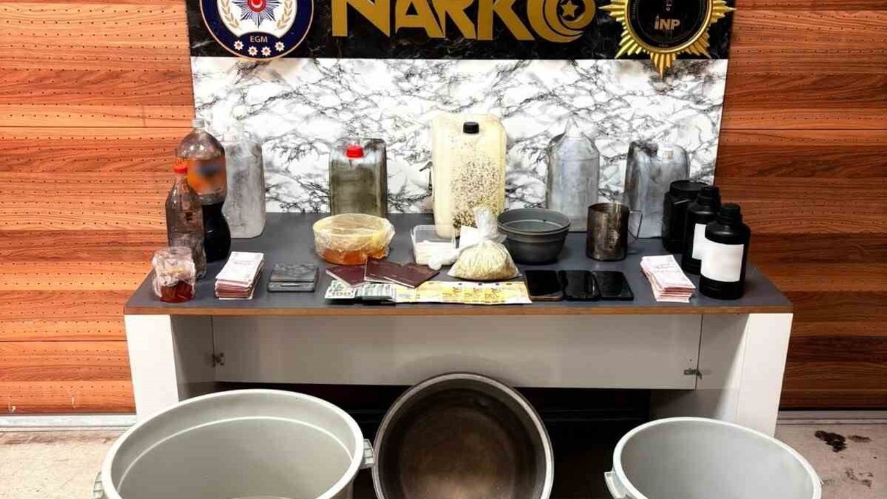 Şişli'de uyuşturucu imalathanesine operasyon: 97 kilo 404 gram ele geçirildi