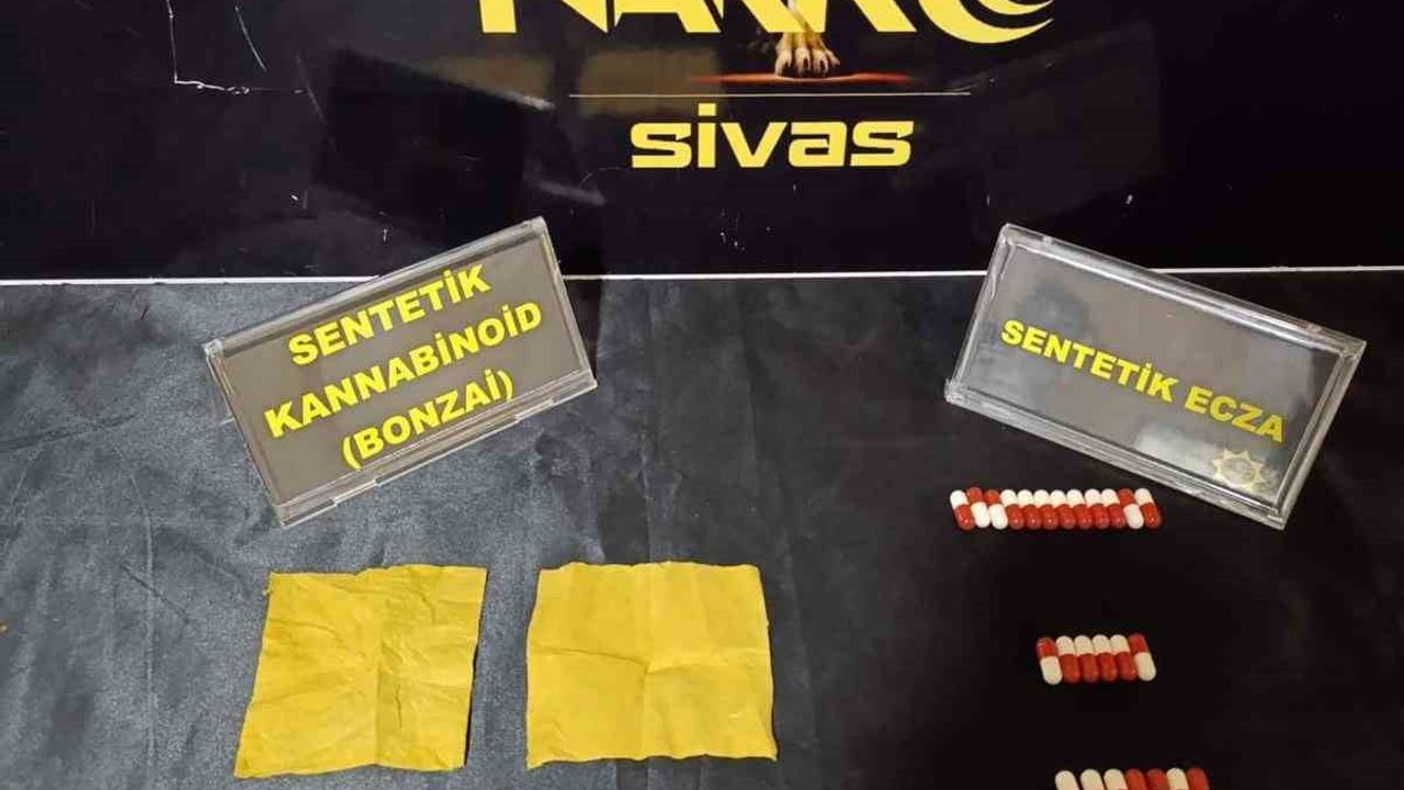 Sivas'ta narkotik operasyonunda 3 kişi tutuklandı