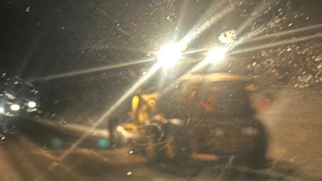 Tavşanlı'da gece boyu süren karla mücadele