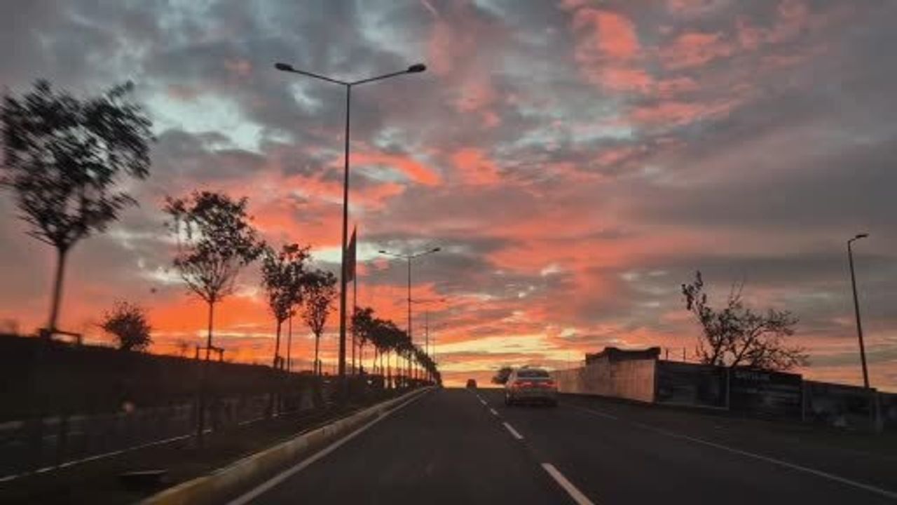 Tekirdağ Süleymanpaşa'da Gün Doğumu Kartpostallık Görüntüler