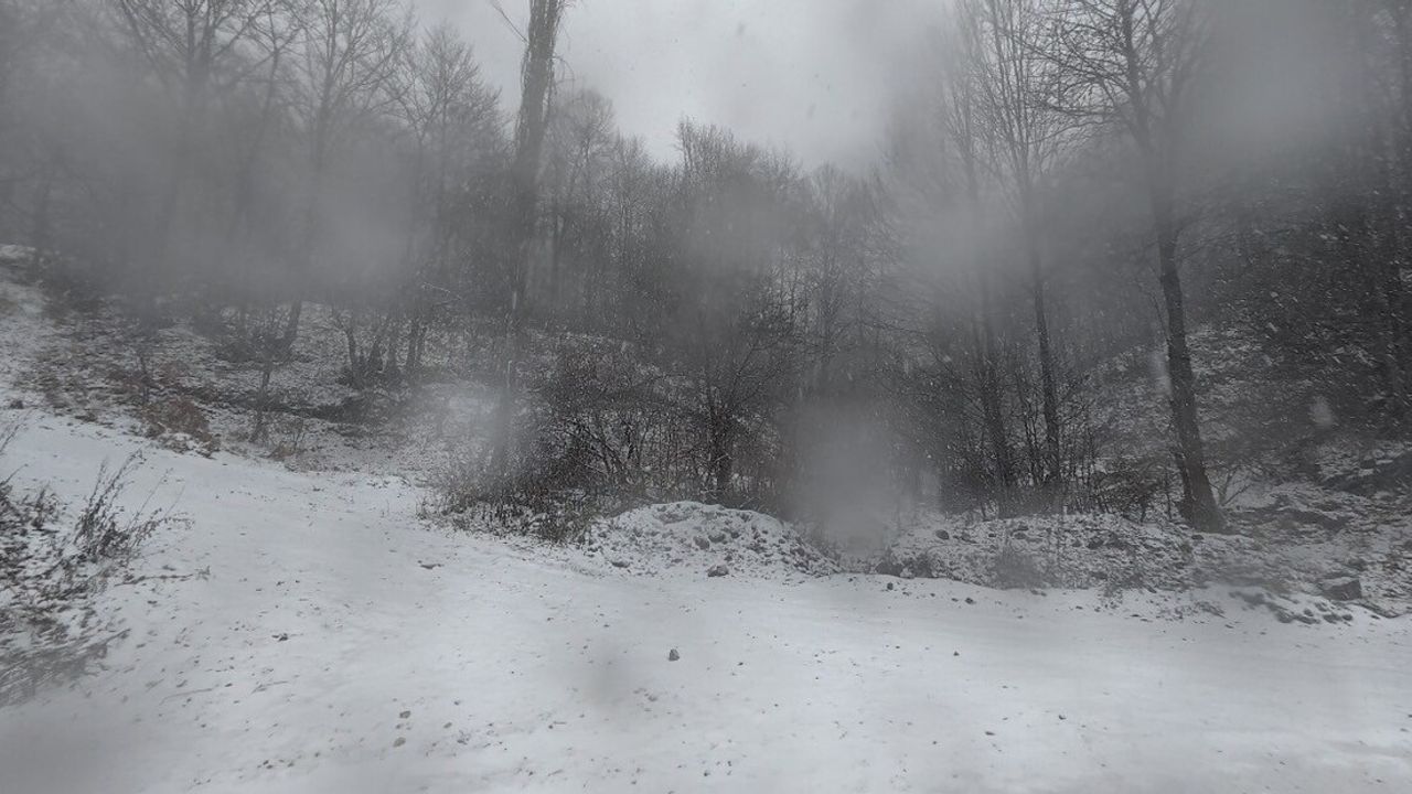 Tokat'ta Başçiftlik ve Reşadiye'de kar yağışı etkili oldu
