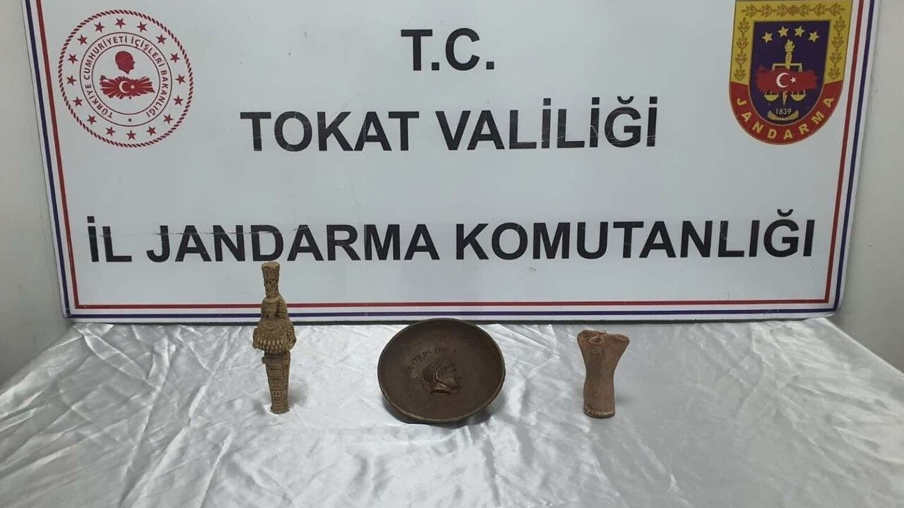 Tokat'ta Jandarma'dan tarihi eser kaçakçılığı operasyonu