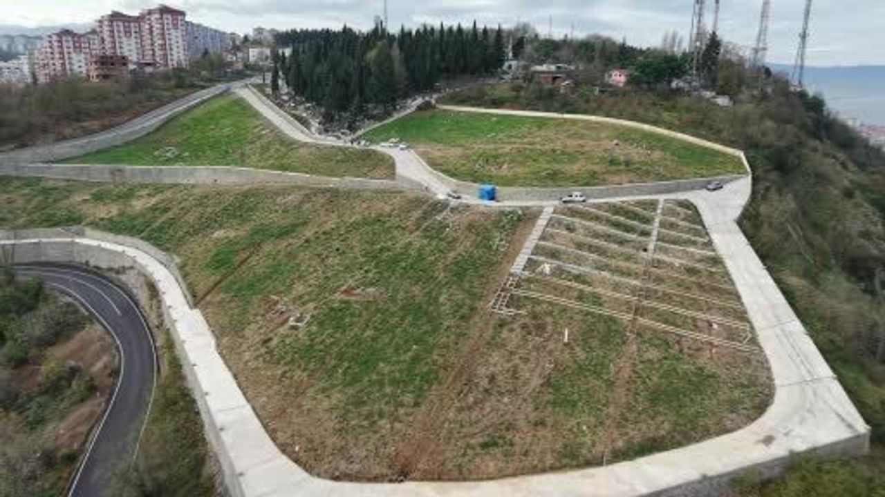 Trabzon'da 6 bin kişilik deniz manzaralı mezarlıkta doluluk %95'e ulaştı