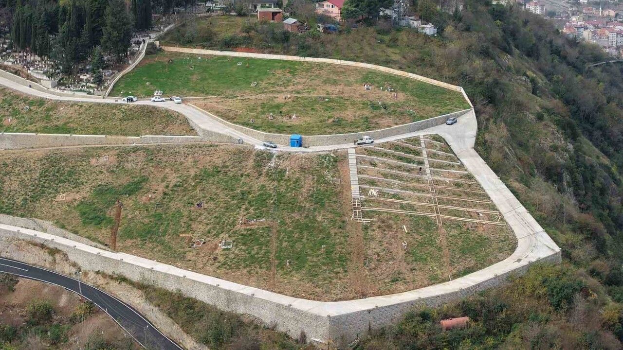 Trabzon'da 6 bin kişilik yeni mezarlığa talep yüzde 95'e ulaştı