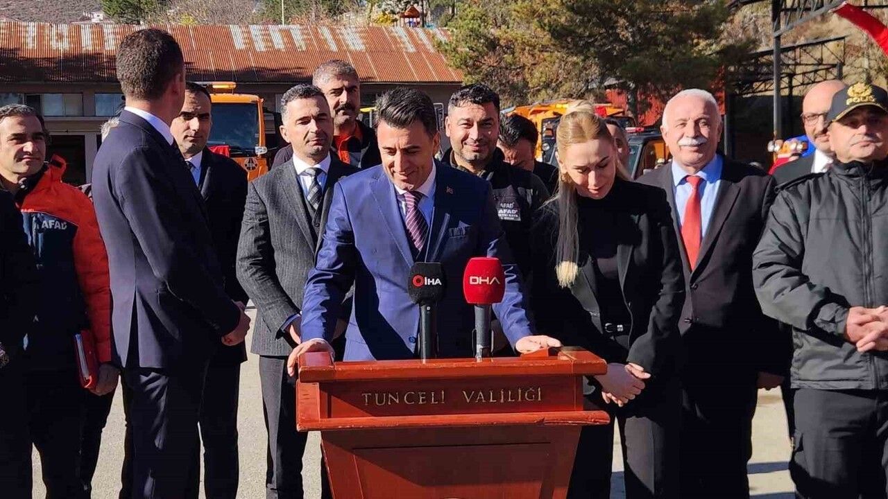 Tunceli, 200 araç ve 842 personelle kış tedbirlerini tamamladı
