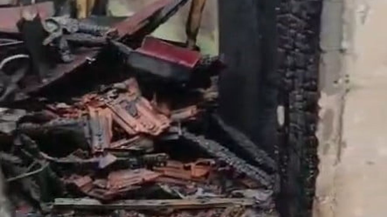 Turhal'da çıkan yangında bir kadın hayatını kaybetti