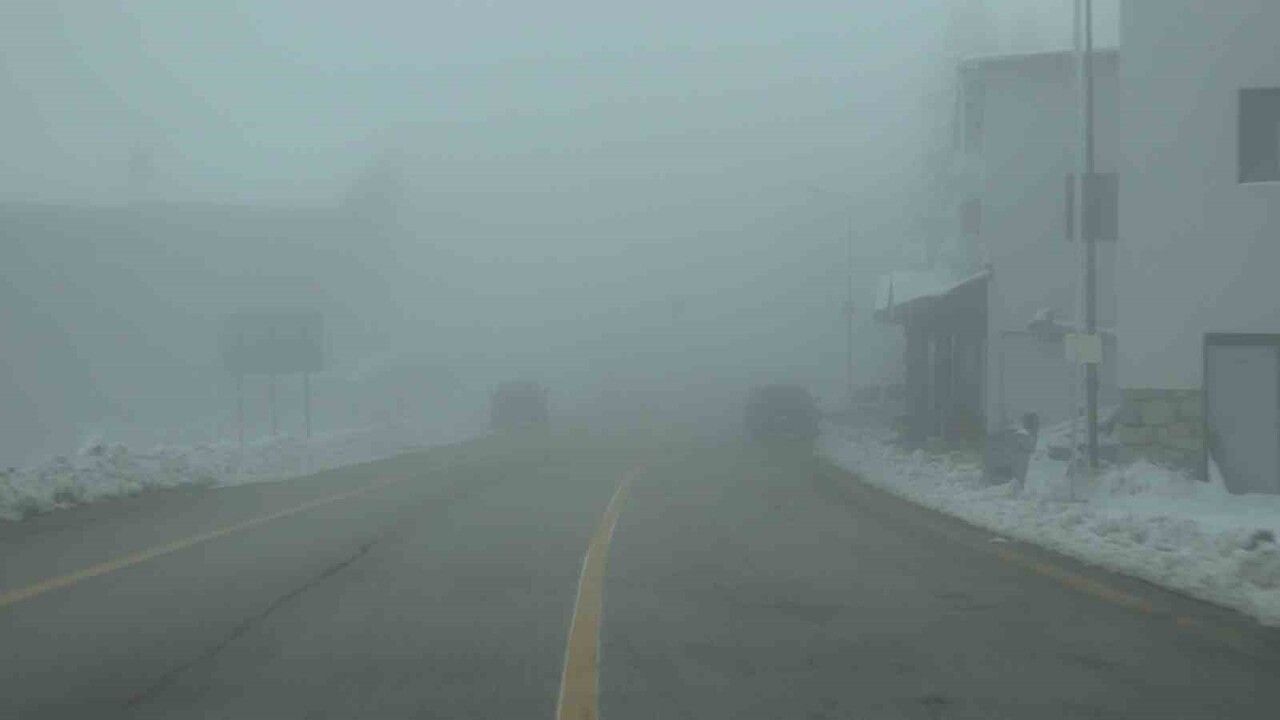 Uludağ’da sis görüşü 5 metreye kadar düştü