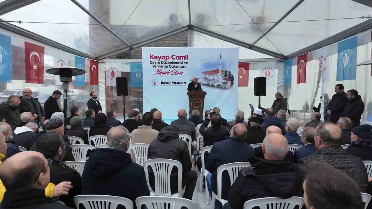 Ümraniye Keyap Camii'nin yenileme ve düzenleme çalışmaları tamamlandı