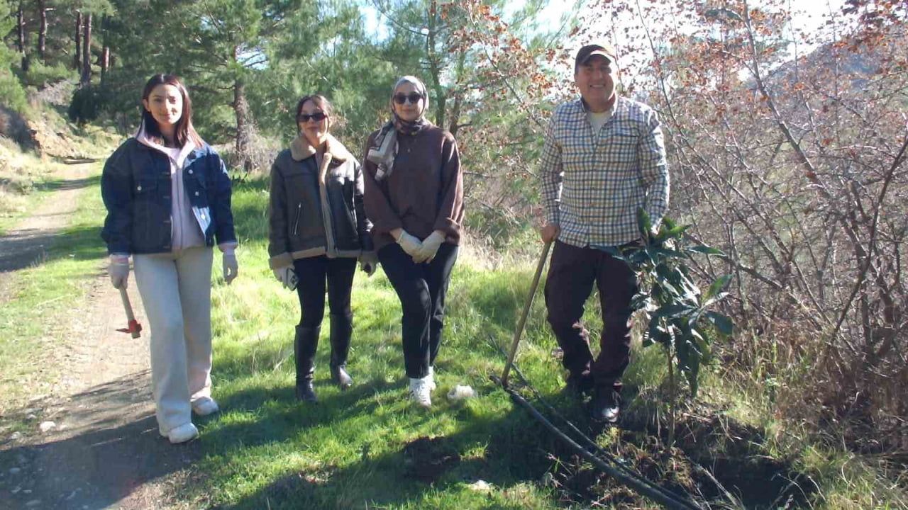 Üniversiteli Gençler Kazdağları Bal Ormanı için fidan dikti