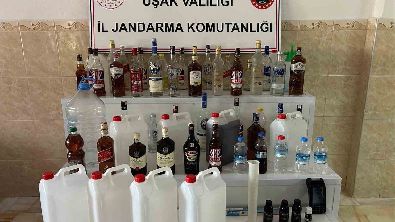 Uşak'ta yılbaşı öncesi sahte içki operasyonu