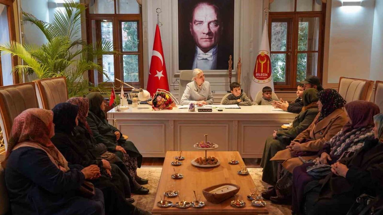 Yeniköylü üretici kadınlar Bilecik Belediyesi'nde kabul edildi