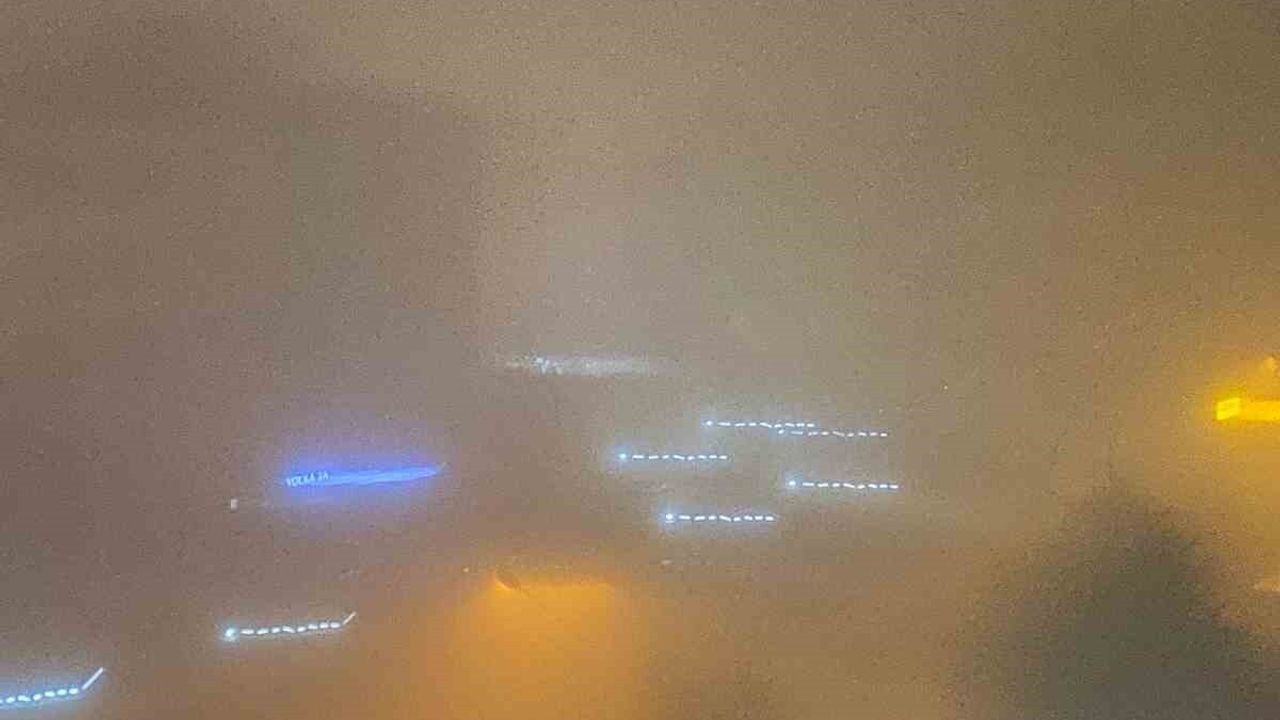 Yenişehir'de yoğun sis: görüş 1 metreye kadar düştü