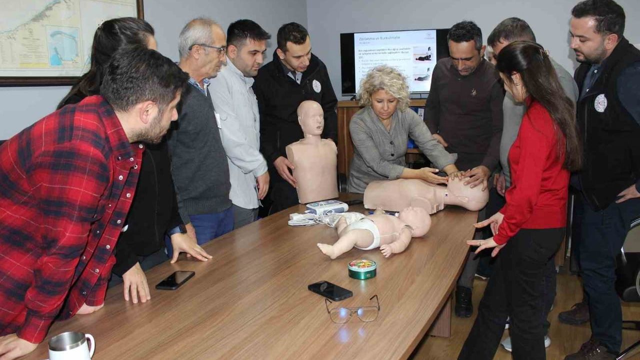 Zonguldak liman personeline kapsamlı ilkyardım eğitimi