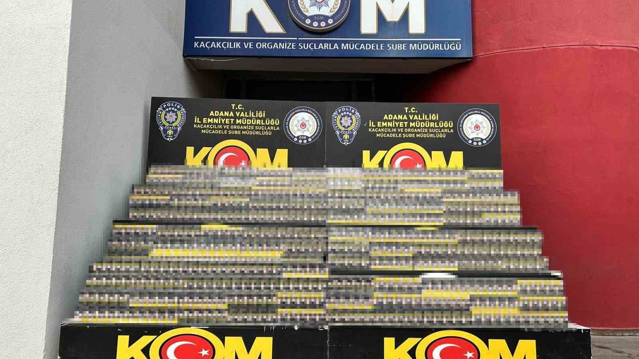Adana'da araçta 10 bin paket kaçak sigara bulundu — iki kişi tutuklandı