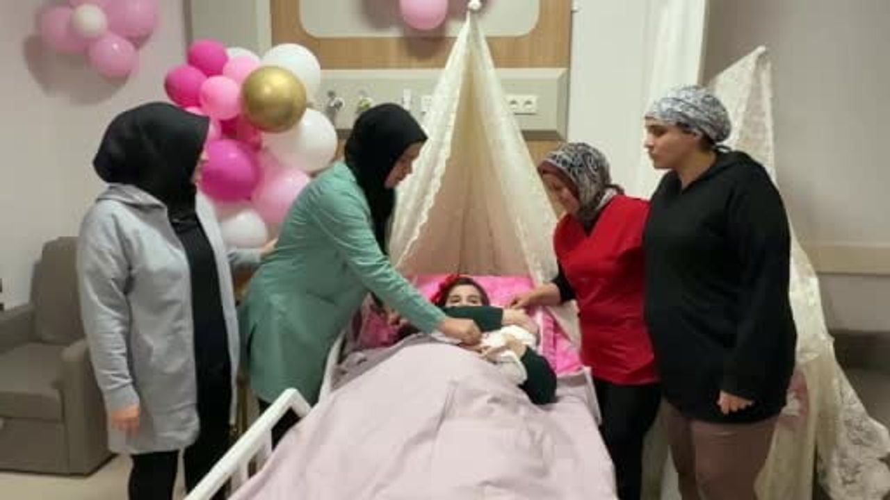 Adıyaman'da 2026'nın ilk bebeği Rüya doğdu