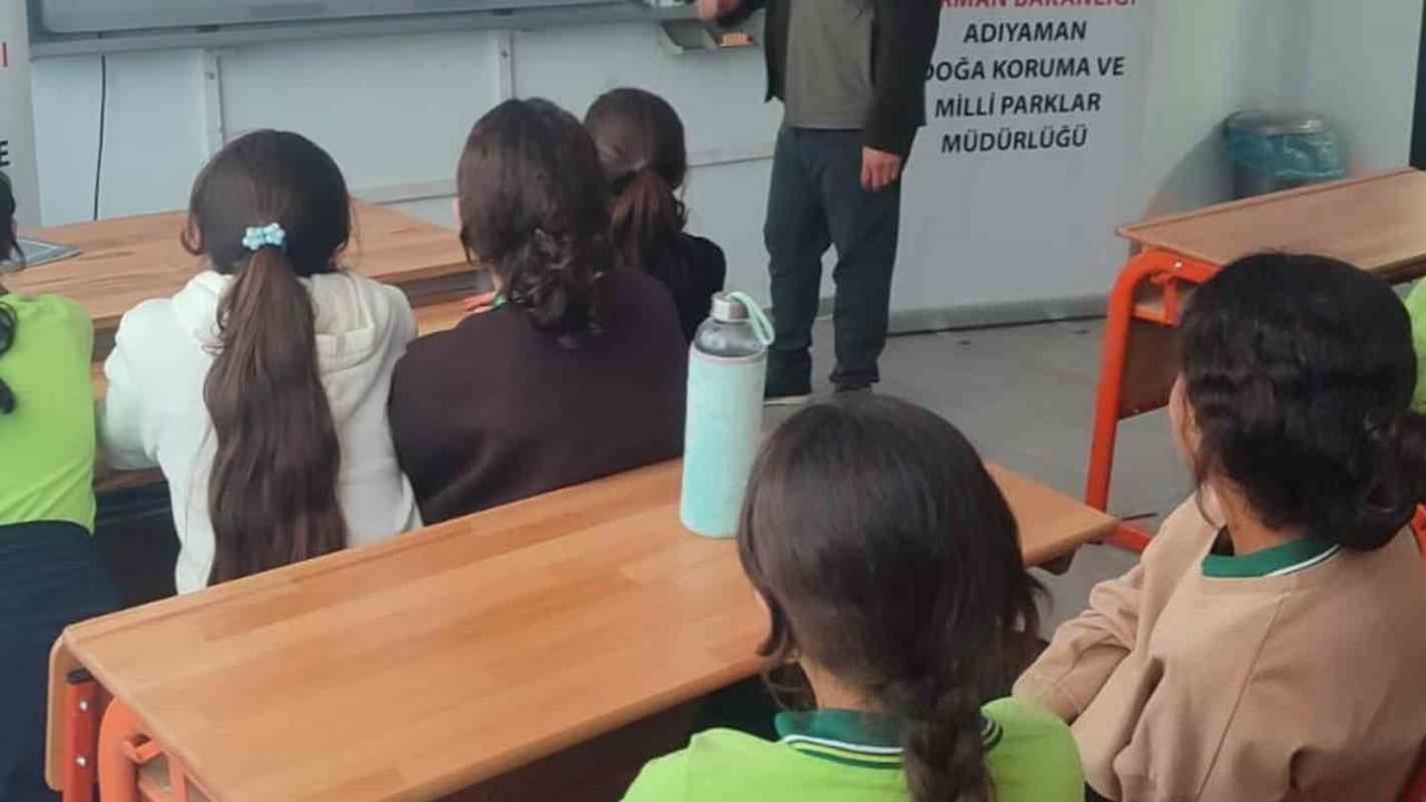 Adıyaman'da öğrencilere biyoçeşitlilik ve doğa bilinci eğitimi verildi