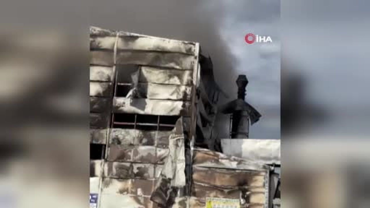 Afyonkarahisar'da Borbes elektrik üretim tesisinde yangın