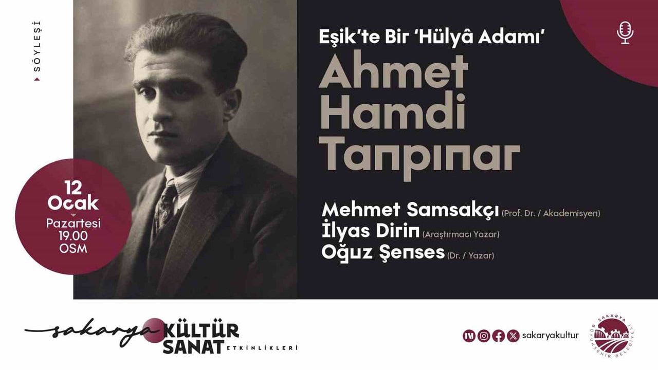 Ahmet Hamdi Tanpınar 'Eşik’te Bir Hülya Adamı' söyleşisi Ofis Sanat Merkezi'nde