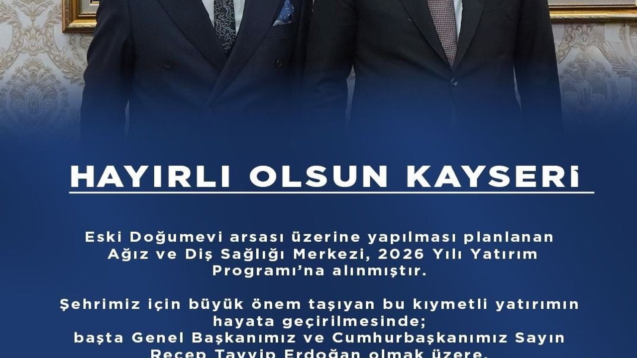 AK Parti İl Başkanı Okandan’dan Ağız ve Diş Sağlığı Merkezi için teşekkür