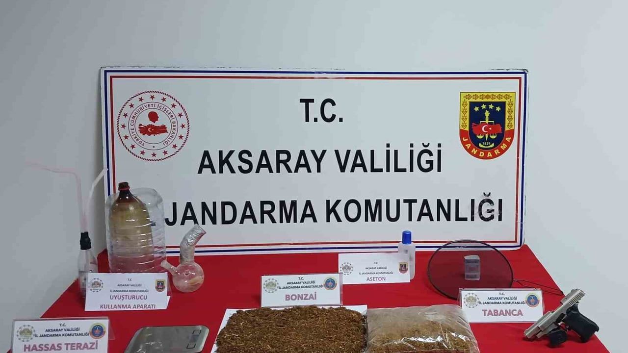 Aksaray'da jandarma operasyonu: 789 gram bonzai ele geçirildi, 1 tutuklama
