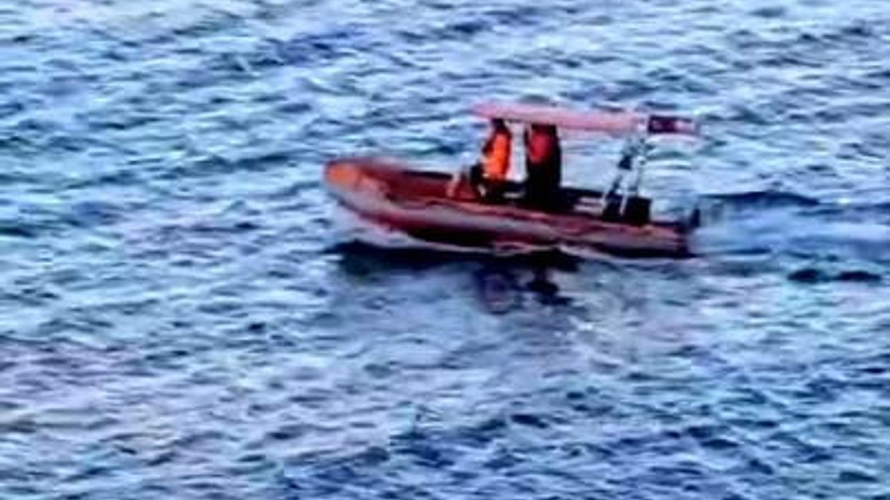 Altınkum'da 3 tekerlekli elektrikli motosiklet denize uçtu