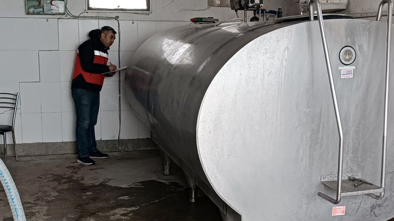 Altıntaş'ta süt soğutma tankları denetimi