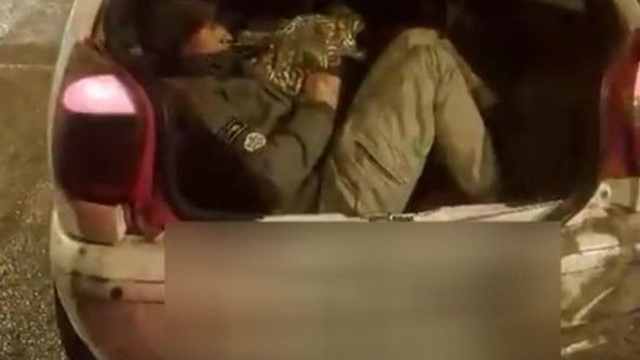 Amasya girişinde durdurulan araçta 5 Afgan kaçak göçmen yakalandı