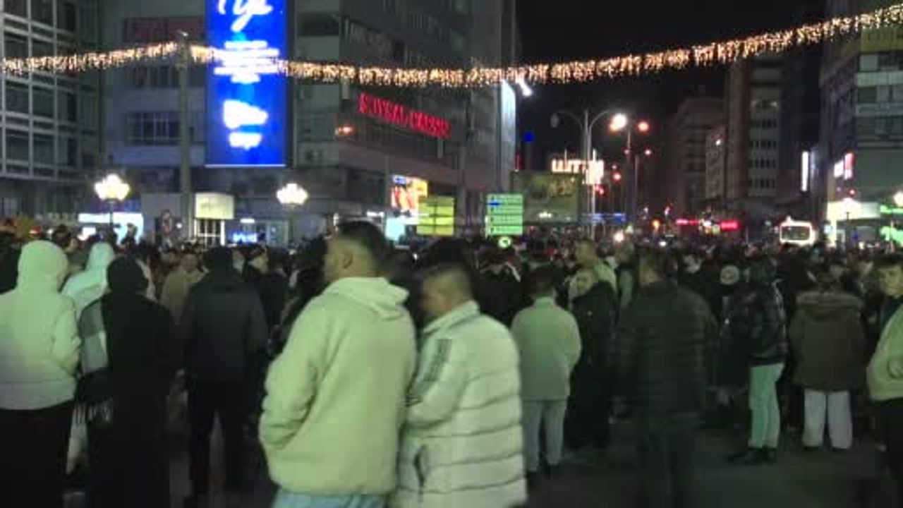 Ankara Kızılay’da 2026 yeni yıl coşkusu