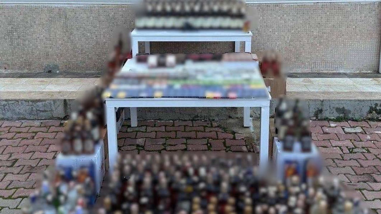 Antalya Kepez’de 852 litre kaçak alkol ve çok sayıda kaçak ürün ele geçirildi