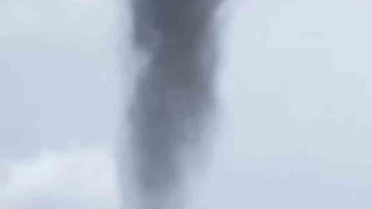 Arsuz açıklarında deniz hortumu cep telefonu kamerasında