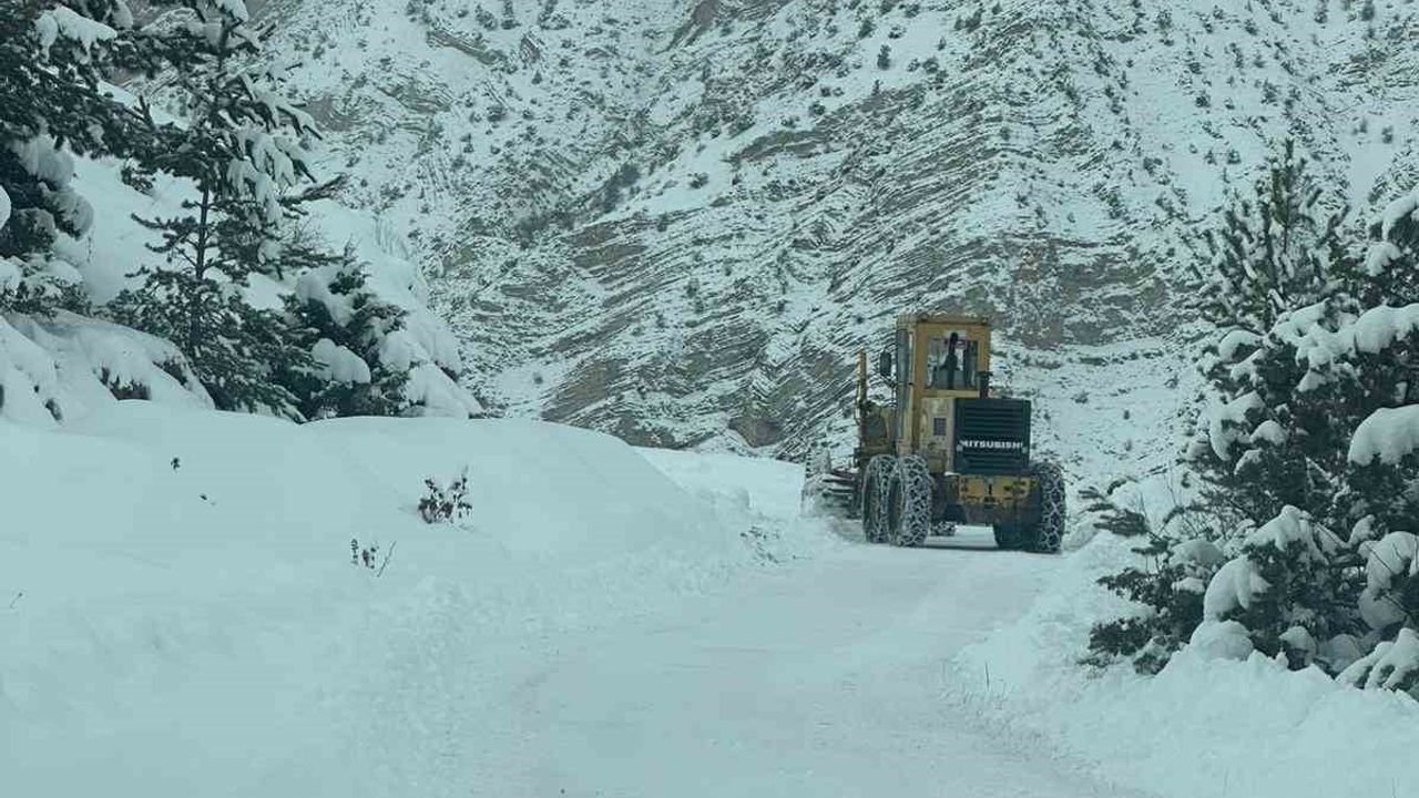 Artvin'de 6 ilçede 43 köy yolu kar nedeniyle ulaşıma kapandı