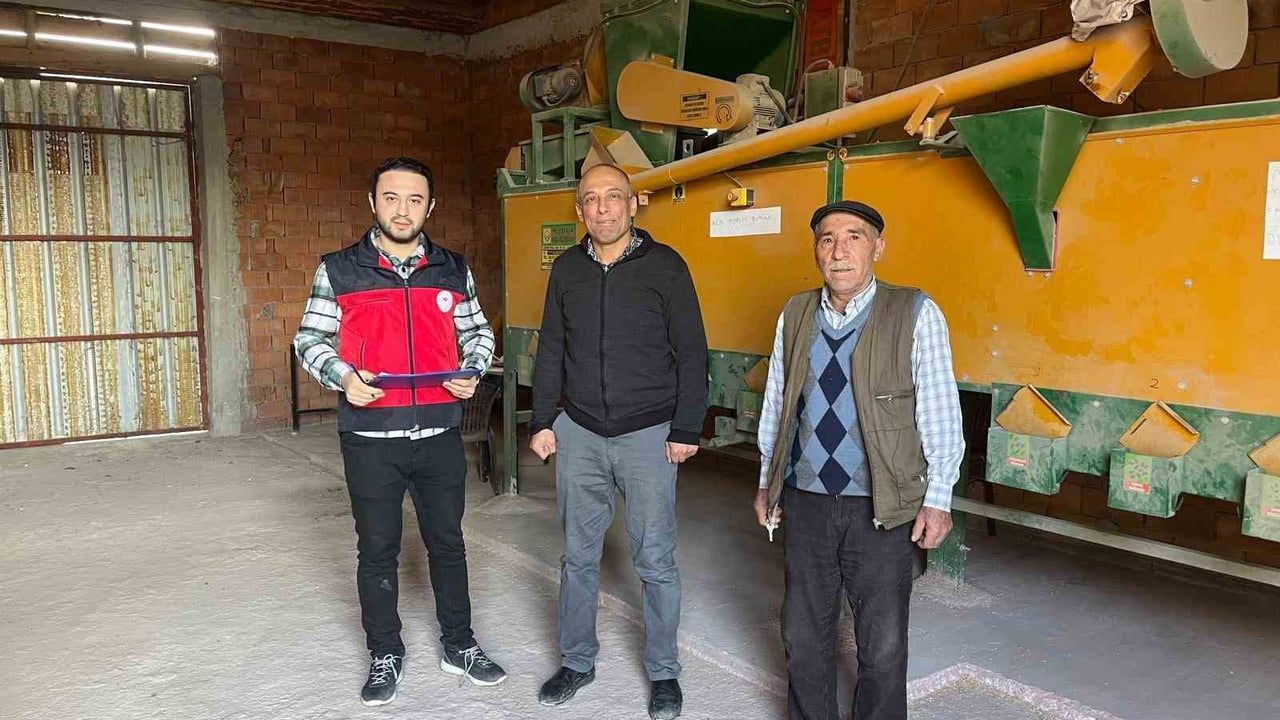 Aslanapa'da selektör ve yem ezme makinelerine teknik denetim