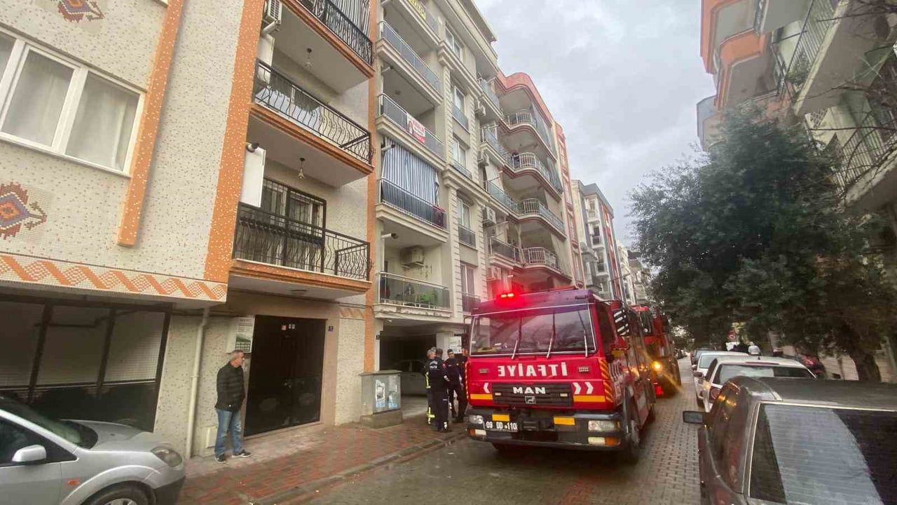 Aspiratörden çıkan yangın Aydın Efeler'de maddi hasara yol açtı