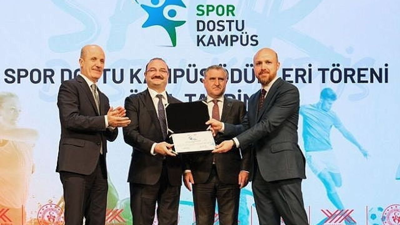 Atatürk Üniversitesi'ne 'Spor Dostu Kampüs' Sertifikası