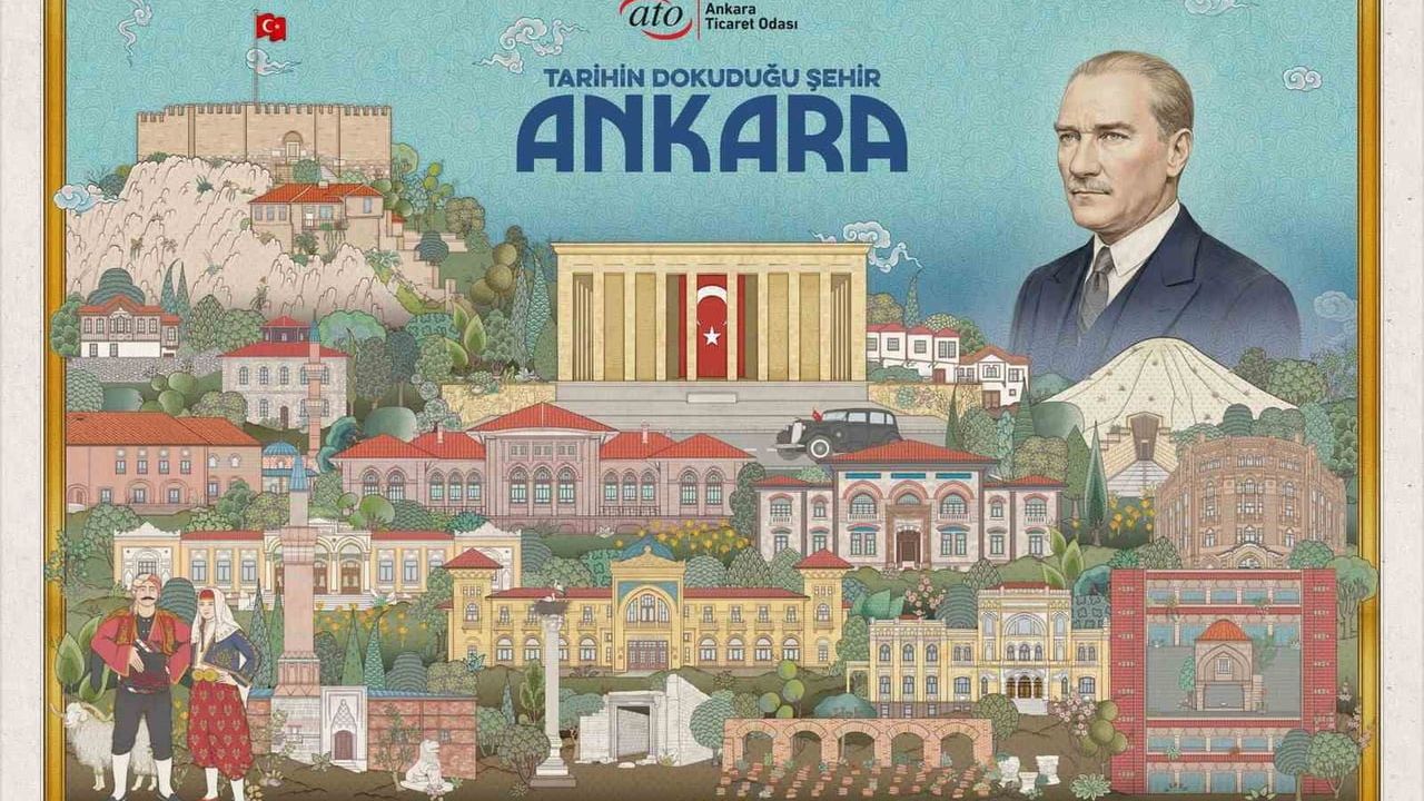 ATO'nun 'Doku Ankara' temasıyla 2026 takvimi Başkent'in tarihini minyatürlerle anlattı