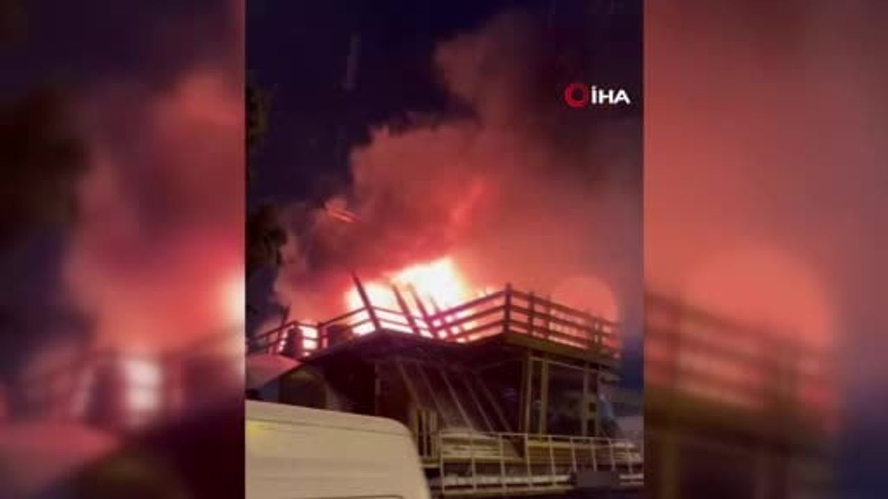 Avcılar'da ahşap atölyesinde yangın: Ofisteki tüp patladı