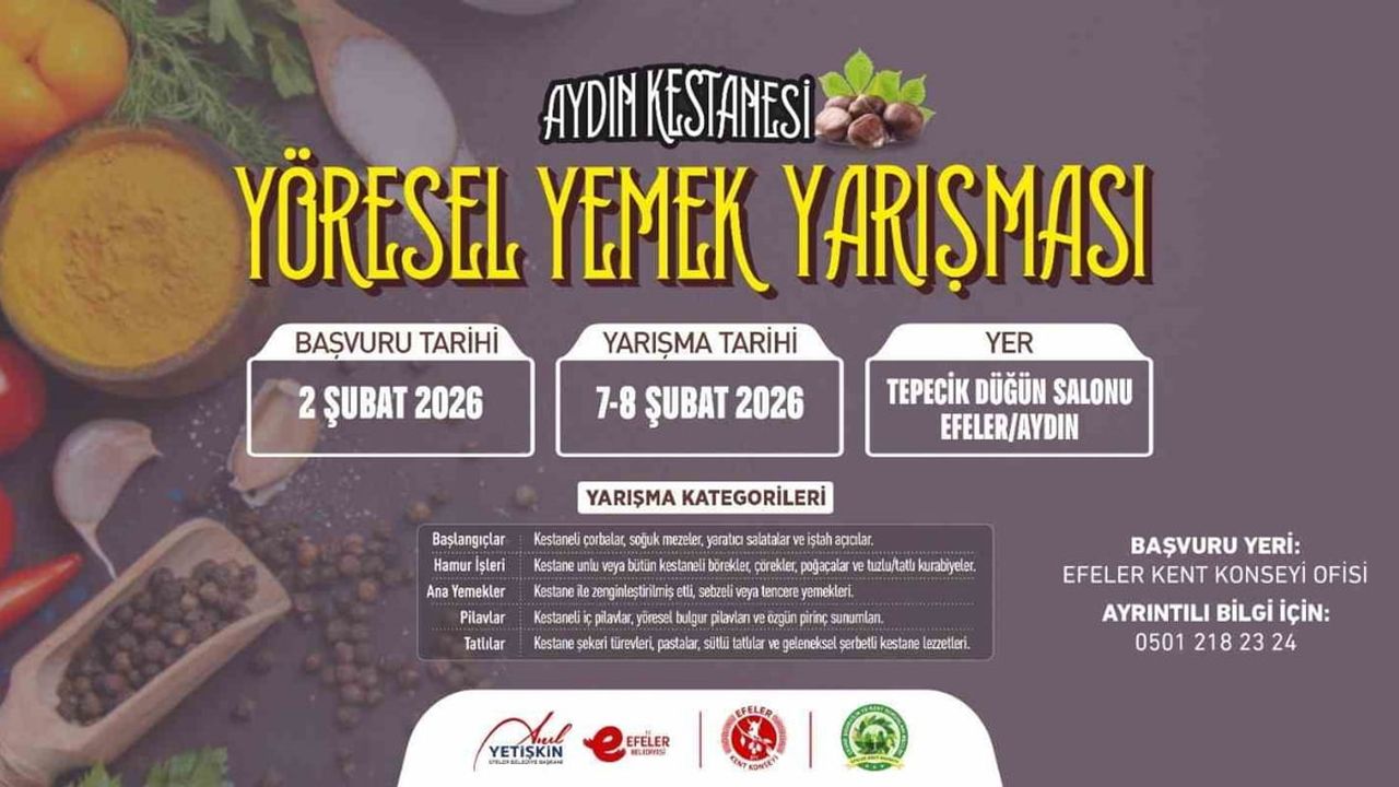 Aydın Kestanesi Yöresel Yemek Yarışması Efeler’de