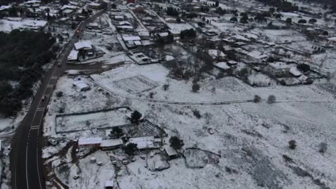 Aydos Ormanı Beyaza Büründü — Havadan Görüntüler