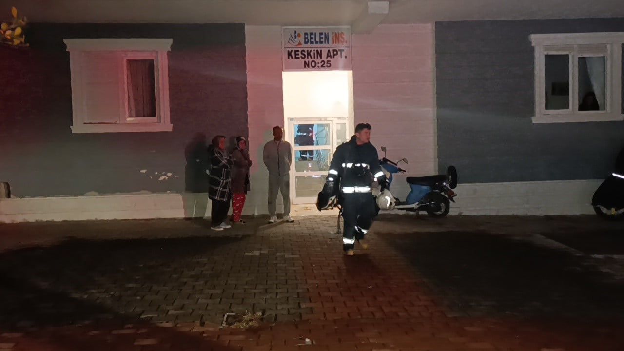 Bacadan çıkan kıvılcımlar Manavgat’ta yangın şüphesi yarattı