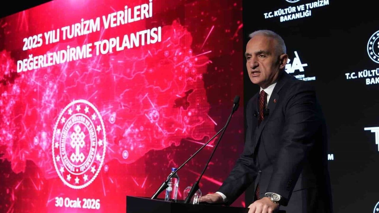 Bakan Ersoy 2025 turizm sonuçlarını açıkladı: Gelir 65,2 milyar dolar