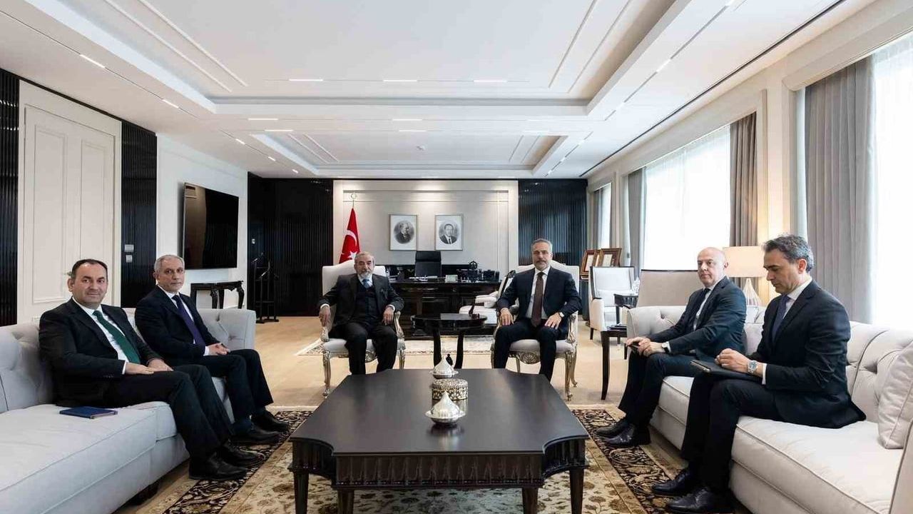 Bakan Fidan, KİB Genel Sekreteri Selahaddin Bahaddin'i Kabul Etti